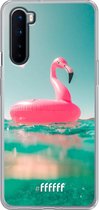 OnePlus Nord Hoesje Transparant TPU Case - Flamingo Floaty #ffffff
