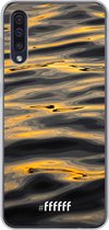 Samsung Galaxy A50 Hoesje Transparant TPU Case - Water Waves #ffffff