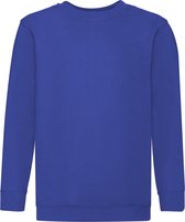 Fruit of the Loom - Kinder Classic Set-In Sweater - Donkerblauw - 110-116