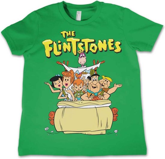 The Flintstones Kinder Tshirt -L- The Flintstones Groen