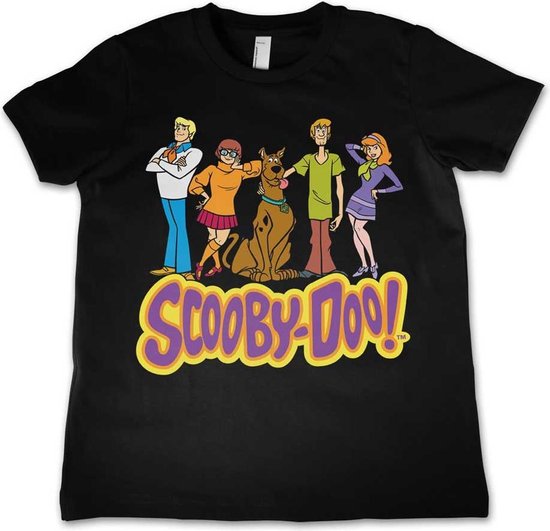 ScoobyDoo Kinder Tshirt -L- Team Zwart