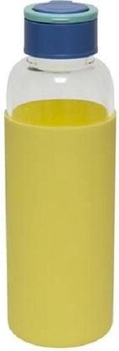 Fisura Waterfles Eco Friendly 6,5 X 20,5 Cm 480 Ml Glas Geel