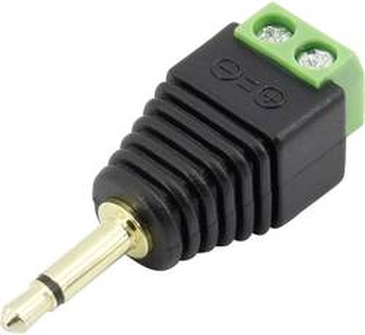 TRU COMPONENTS 1386611 Jackplug 3.5 mm Stekker, recht Aantal polen: 2 Mono Zwart 1 stuk(s)