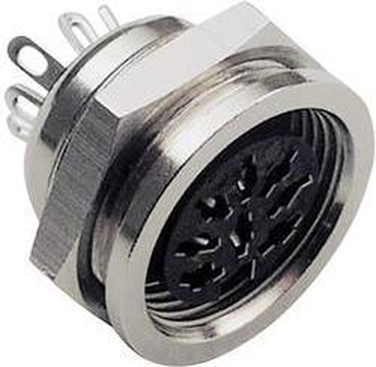 TRU COMPONENTS TC-2504030 DIN-connector Bus, inbouw Aantal polen: 8 Zilver 1 stuk(s)
