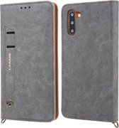 Voor Galaxy Note10 CMai2 Kaka-serie Litchi Texture horizontale flip lederen tas met houder en kaartsleuven (grijs)