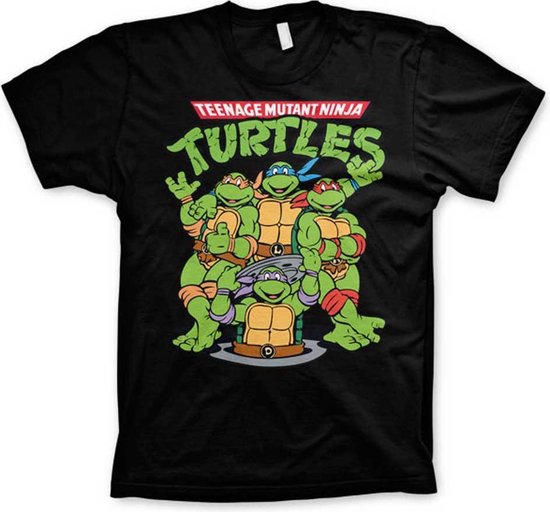 Foto: Teenage mutant ninja turtles heren tshirt 2xl group zwart