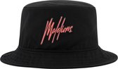 Malelions Bucket Hat - Fishermans Hat - Black/Neon Red