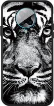 Voor Xiaomi Red K30 Pro Pattern Printing Embossment TPU Mobile Case (White Tiger)