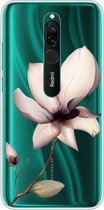 Voor Xiaomi Redmi 8 Gekleurd tekeningpatroon Zeer transparant TPU beschermhoes (Lotus)