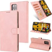 Voor Samsung Galaxy A81 / Note10 Lite Fantasy Klassiek Huidgevoel Kalfsleer Textuur Magnetische gesp Horizontale Flip PU lederen tas met houder & kaartsleuf & portemonnee (roze)