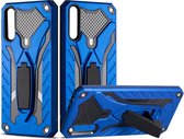 Voor Huawei Y8p & Enjoy 10s Schokbestendige TPU + pc-beschermhoes met houder (blauw)