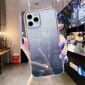 IMD Gradient Aurora Pattern Shockproof TPU beschermhoes voor iPhone 12 Pro Max (grijs)