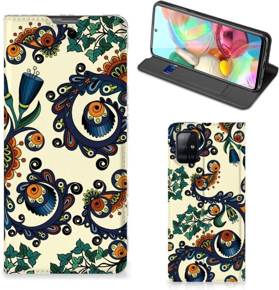Telefoon Hoesje Samsung Galaxy A71 Barok Flower