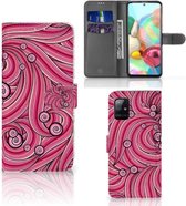 Hoesje ontwerpen Geschikt voor Samsung Galaxy A71 GSM Hoesje Swirl Pink
