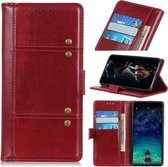 Voor Samsung Galaxy M01 Peas Crazy Horse Texture Horizontale Flip lederen tas met houder & kaartsleuven & portemonnee (rood)