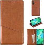 Voor Huawei Nova 5 Pro MUXMA MX109 Horizontale Flip Leren Case met Houder & Kaartsleuf & Portemonnee (Bruin)