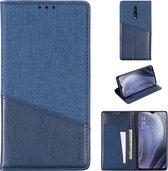 Voor OPPO Reno Z MUXMA MX109 horizontale flip lederen tas met houder & kaartsleuf & portemonnee (blauw)