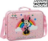 Briefcase Minnie Mouse Rainbow Roze (6 L)