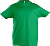 SOLS Kinder Unisex Imperial Zware Katoenen Korte Mouwen T-Shirt (Kelly Groen)