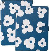 Bloemenpatroon Horizontale Flip Leren Case met Houder & Slaap / Wekfunctie Voor iPad mini 2019 & 4 (Blauw)