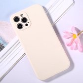 Magische kubus Frosted siliconen schokbestendige volledige dekking beschermhoes voor iPhone 12 Pro Max (wit)
