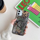 Schokbestendige IMD Camouflage TPU-beschermhoes met houder voor iPhone 11 Pro (Fallen Leaves)
