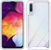 Voor Samsung Galaxy A50 Starry Sky Solid Color Series schokbestendige pc + TPU beschermhoes (wit)