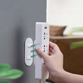 30 STKS Outlet Holder Wall Mount Plug Board Socket Bevestigingsframe (Wit)