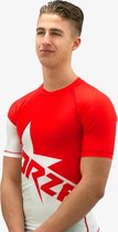 FORZA STAR RASH GUARD SUBLAMINATED - KORTE MOUWEN - ROOD/WIT