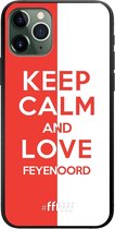 6F hoesje - geschikt voor iPhone 11 Pro -  TPU Case - Feyenoord - Keep calm #ffffff