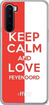 6F hoesje - geschikt voor OnePlus Nord -  Transparant TPU Case - Feyenoord - Keep calm #ffffff