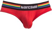 Barcode Berlin Pride Brief Red - MAAT M - Heren Ondergoed - Slip voor Man - Mannen Slip