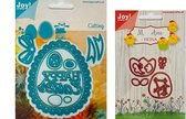 Joy!Crafts / Snijstencils - Noor - Happy Easter en Snijstencils - Mon Ami - Kip Fiona / Paas Stansmallen Set
