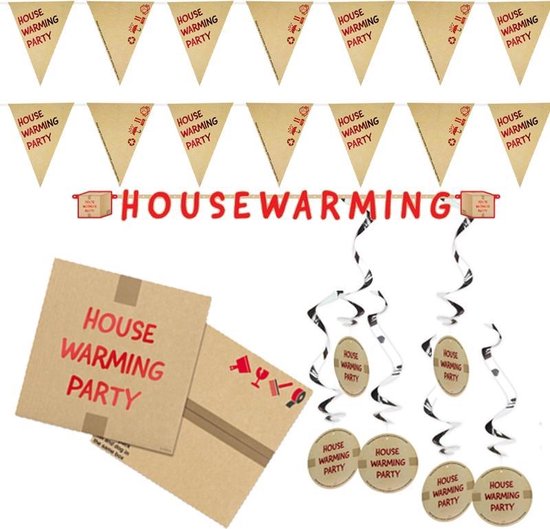 Housewarming Versiering Feestpakket - Housewarming Decoratie Versiering -  Slingers,... | bol