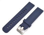 Horlogeband van Siliconen voor Armani | 22 mm | Horloge Band - Horlogebandjes | Donkerblauw