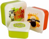 Puckator - Set van 3 lunchtrommels - Shaun the Sheep