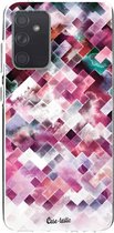 Casetastic Samsung Galaxy A72 (2021) 5G / Galaxy A72 (2021) 4G Hoesje - Softcover Hoesje met Design - Watercolor Cubes Print