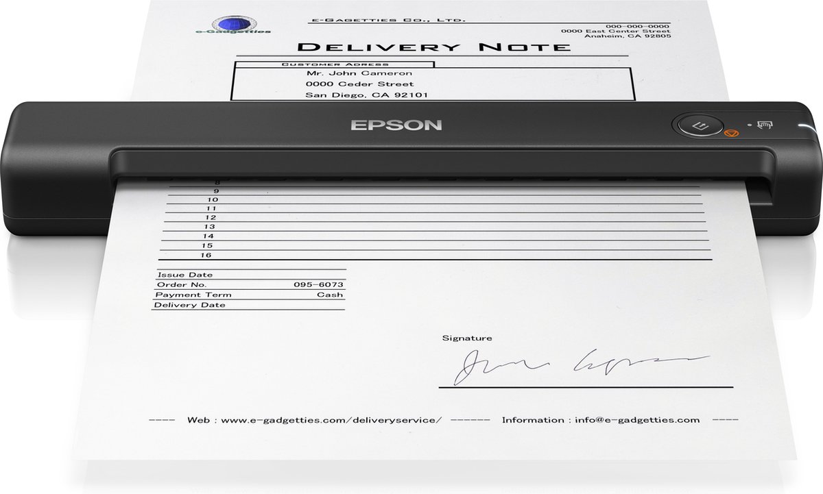 Bol.com Epson WorkForce ES-50 - Mobiele Scanner - Met USB - Zwart aanbieding