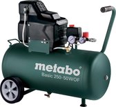 Bol.com Metabo Basic 250-50 W OF Compressor - 1500W - olievrij - 8 bar - 50L - 100 l/min aanbieding
