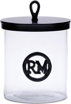 Riviera Maison RM Soho Storage Jar M - Pot de rangement - Transparent - 17,0 x 17,0