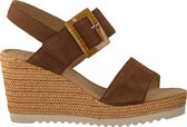 Gabor 795.1 Sandalen - Met Sleehak - Dames - Bruin - Maat 40