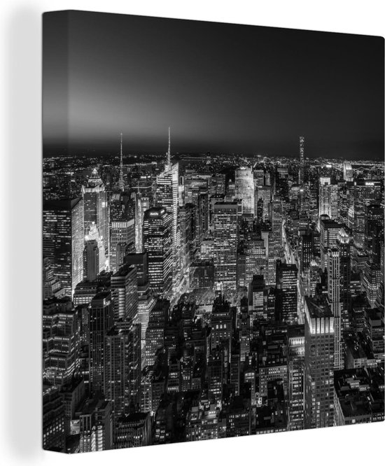 Peinture Sur Toile New York Vintage - 30 X 45 Cm - Décoration Murale Salon, Bureau - Impression Jet D'encre Haute Qualité