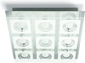 Philips Polygon - Plafonnière - 9 Lichtpunten - chroom - 9 x 400lm