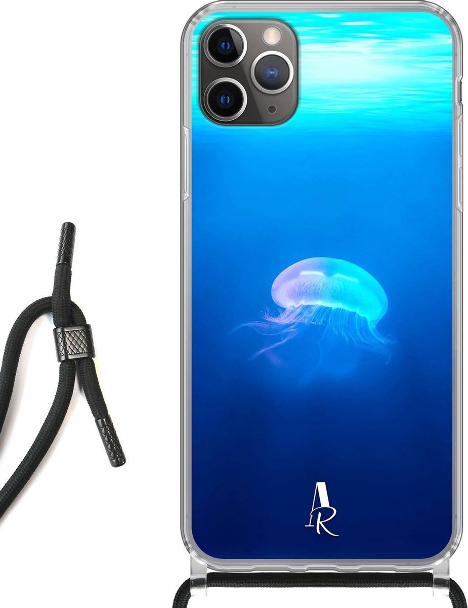 iPhone 11 Pro Max hoesje met koord - Jelly Fish