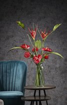 Mica Decorations Kunstbloemen Tropical Mix - 10 Stuks - Rood