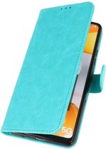 Wicked Narwal | bookstyle / book case/ wallet case Wallet Cases Hoesje voor Samsung Samsung Galaxy A42 5G Groen