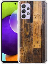 Hoesje Geschikt voor Samsung Galaxy A52 Special Wood