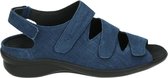 Durea 7350 H - Volwassenen Platte sandalenDames Sandalen - Kleur: Blauw - Maat: 38