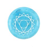 Throat Chakra Meditatie Steen (3 stuks)