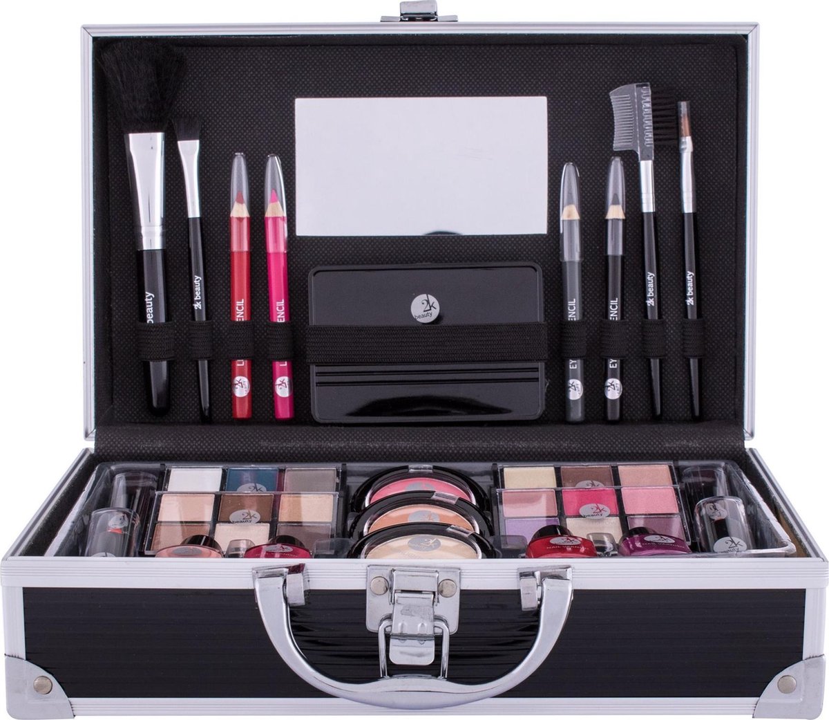 Fabulous Beauty Train Case Black - Suitcase With Decorative Cosmetics 66.0g